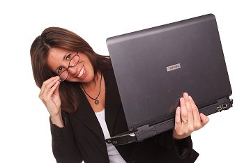 website designer woman with laptop