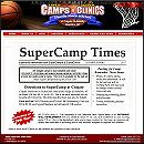 website for SuperCamps and SuperClinics Basketball Camps, Canandiagua, NY